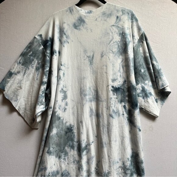 DAUB Kimono Sleeve Bamboo Cotton Robe Tie-Dye Cardigan Sz One Size - Picture 3 of 11